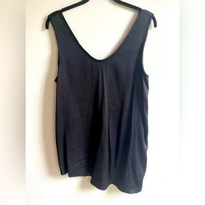 Helmut Lang Asymmetrical silk sleeveless top Size M